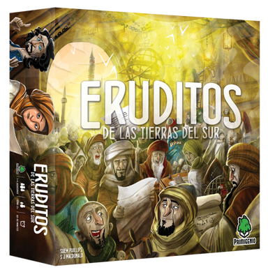 Caja del juego de mesa Eruditos de las tierras del sur en la web ZZgames