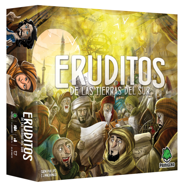 Caja del juego de mesa Eruditos de las tierras del sur en la web ZZgames