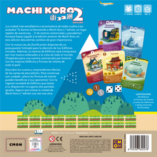 Cargar imagen en el visor de la galería, trasera-Machi-Koro-2-edicion-juego-de-mesa-zzgames
